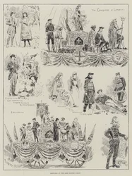 Schizzi alla parata del Lord Mayor